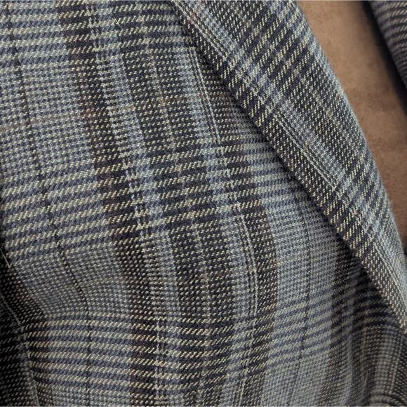 BCBG Max Azria Wool Houndstooth Academic Blazer Jacket Elbow Patches, Wmns S - Picture 4 of 7